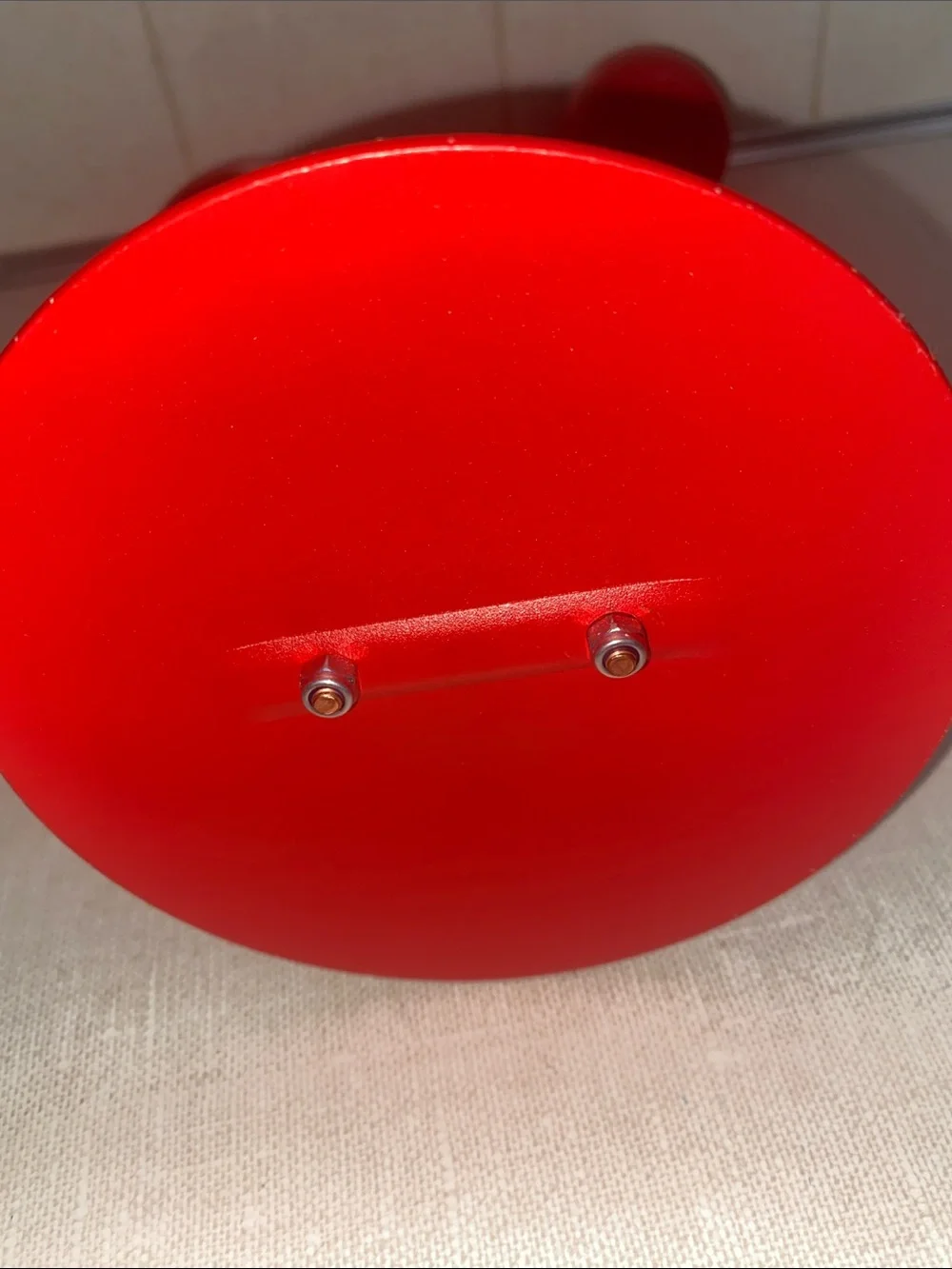 Ikea Silverparon Candlestick/Tealight Holder Bright Red Aluminum/Steel